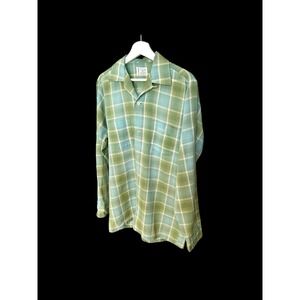 True Vintage 60s Towncraft J.C. Penney's Button Up Men's Medium Penn Prest *flaw